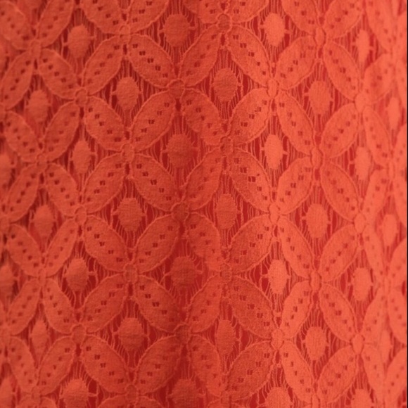 NWOT Francesca's Collections Orange Lace Mini Dress Boho Cottagecore coquette - Picture 7 of 8